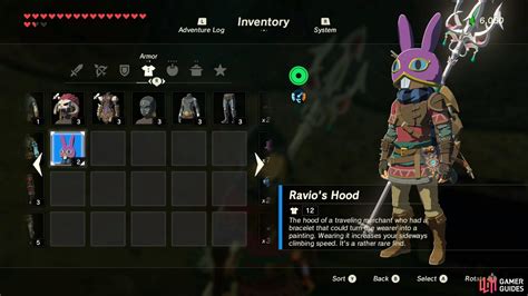 This set is hidden in the world and you have to go. . Merchant hood botw